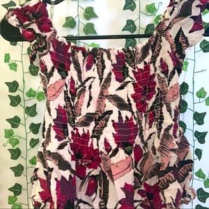 Aéropostale purple floral blouse